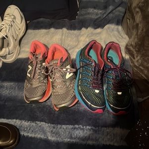 New balance and Merrill running shoes both used but look good.
